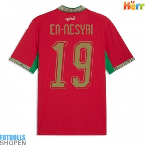 Billiga Marocko Youssef En-Nesyri #19 Hemmatröja VM 2026 Kortärmad